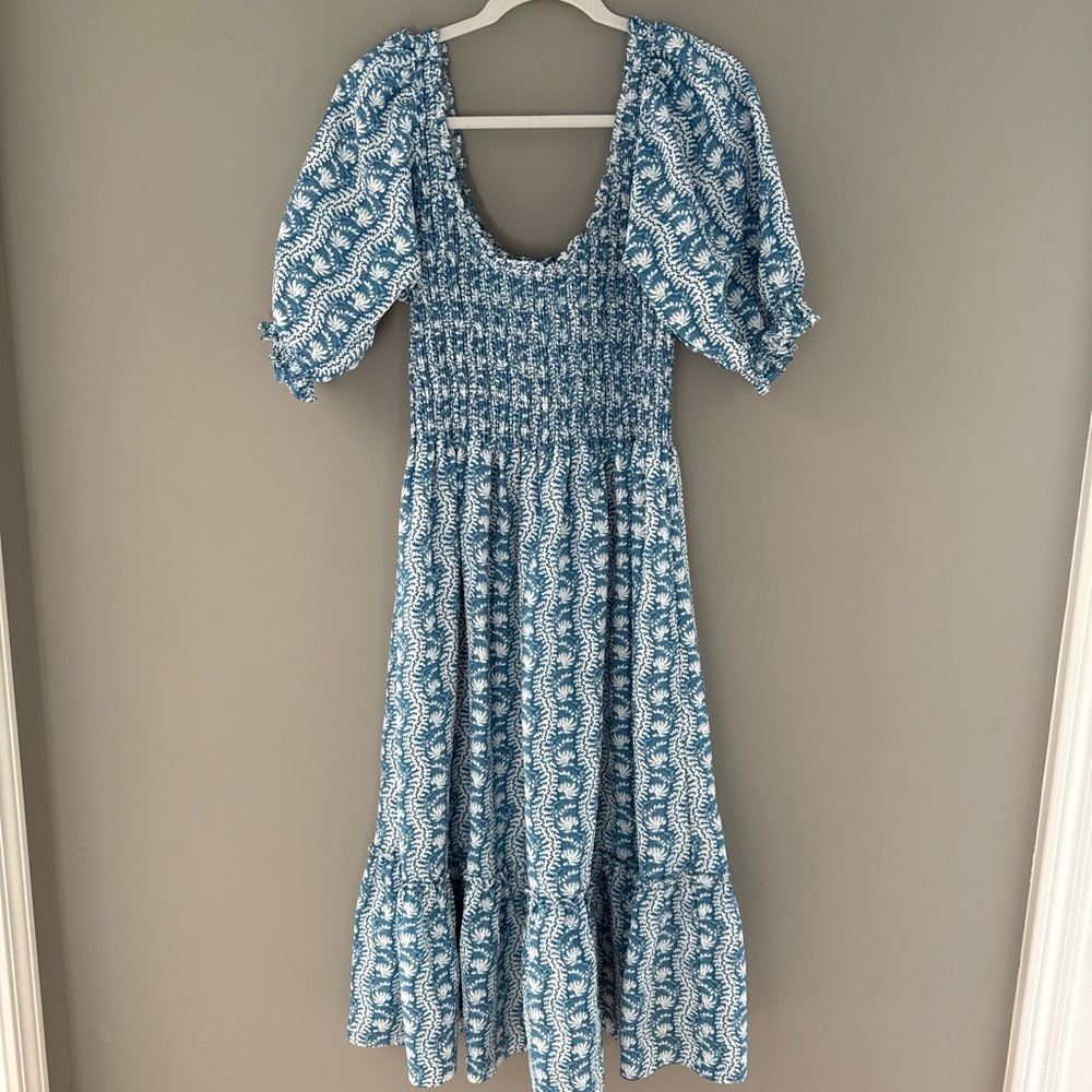 Hill House Nap Dress Blue & White Printed